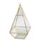 12 Pack: 9.5&#x22; Gold Triangle Glass Terrarium by Ashland&#x2122;